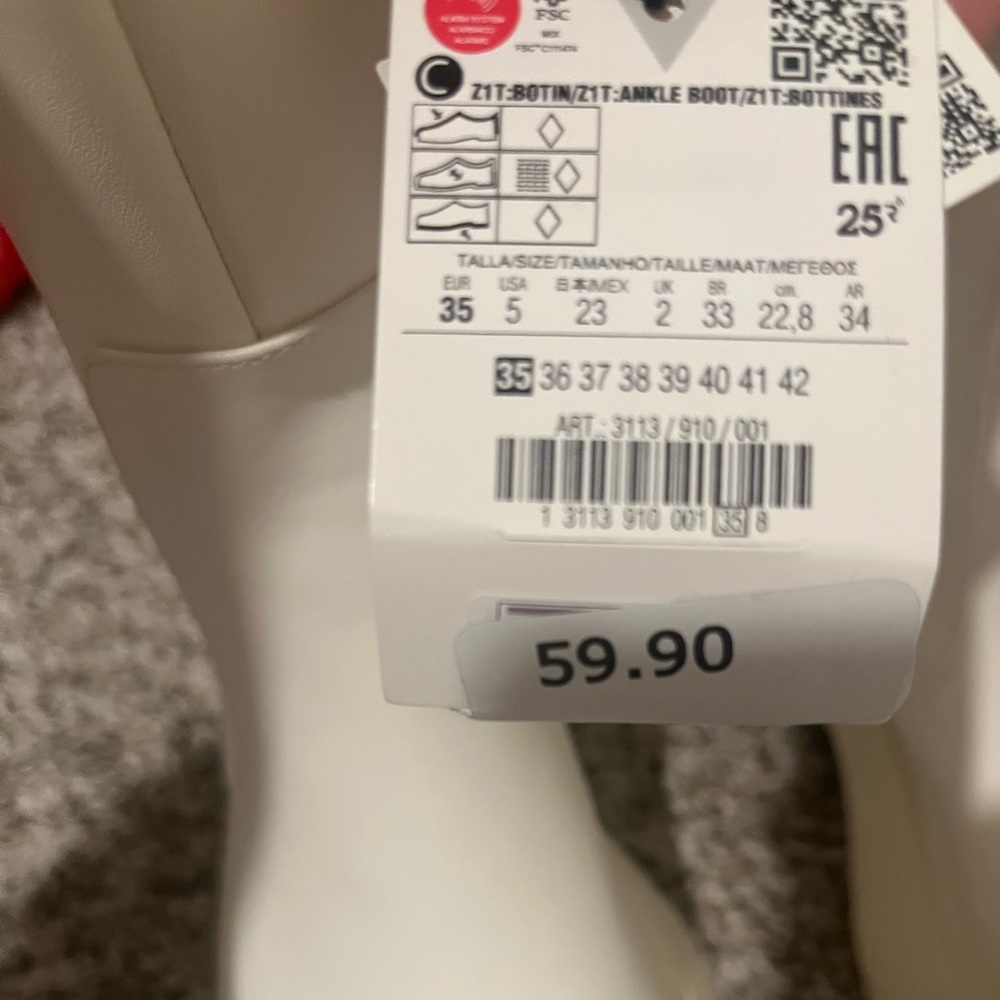 Zara Solid Color Ankle Boots - image 6